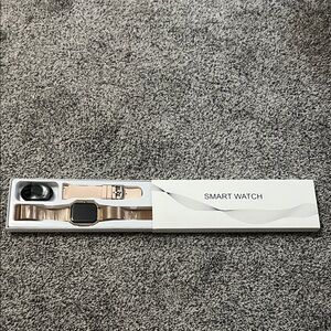 Smart Watch with Gold Band